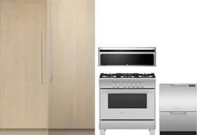 5 Piece Package Includes Refrigerator, Freezer, Range, Hood And Dishwasher